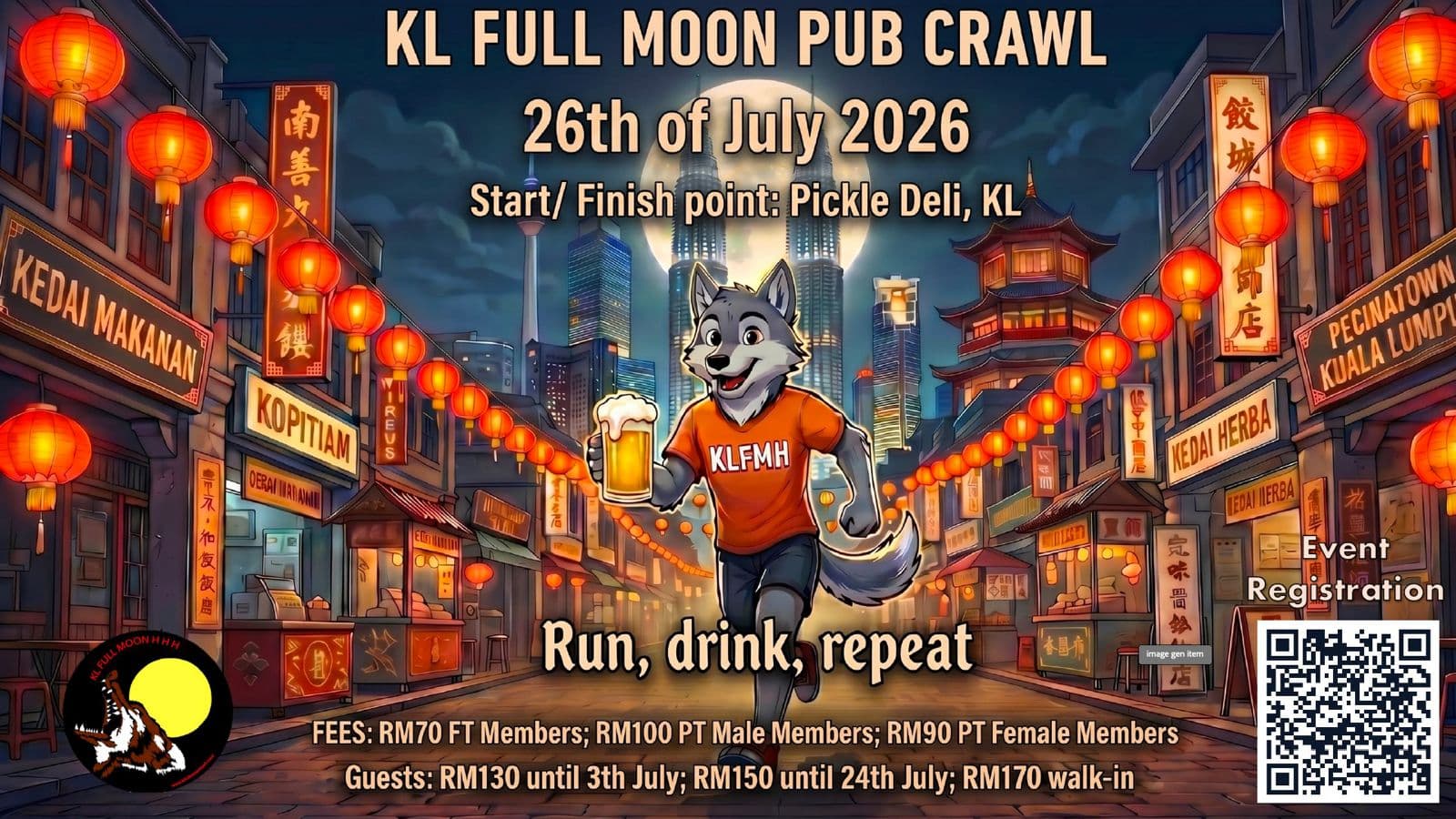 KL Full Moon Hash Pub Crawl poster